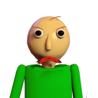 3D Render of Character with Round Orange Head on Green Body