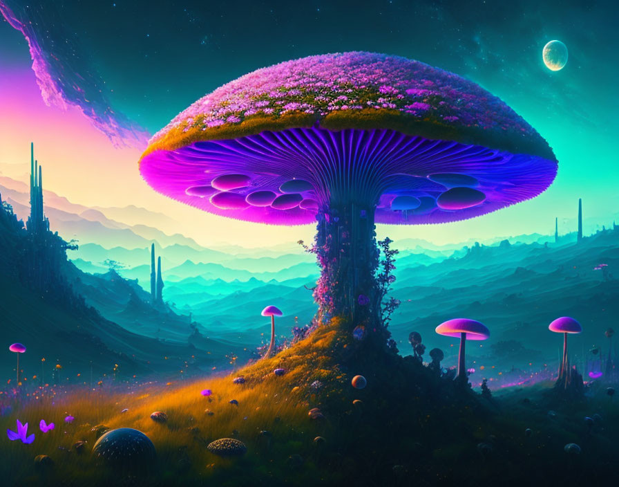huge mushroom