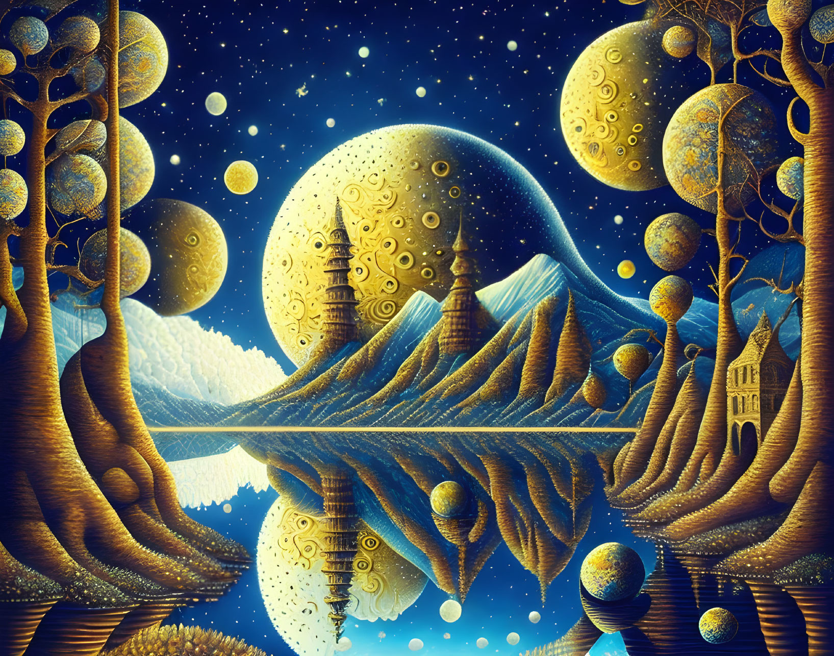 Lake under the Moons