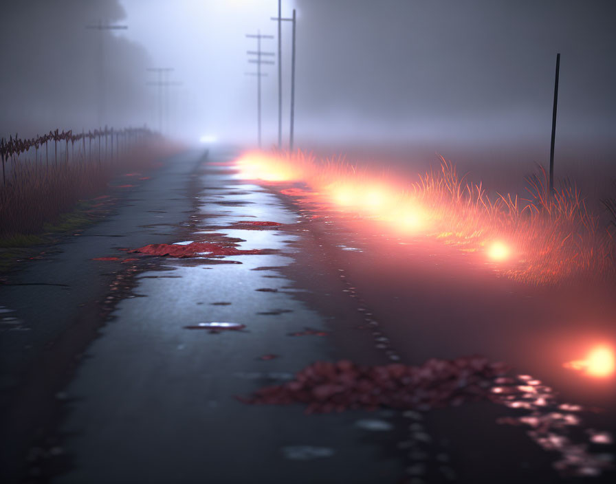 Silent Hill Glowing Street