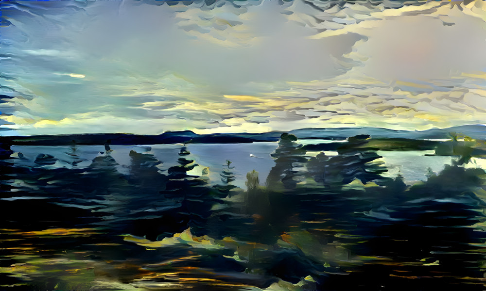 View from Hook Bay (Style by Clare Woods)