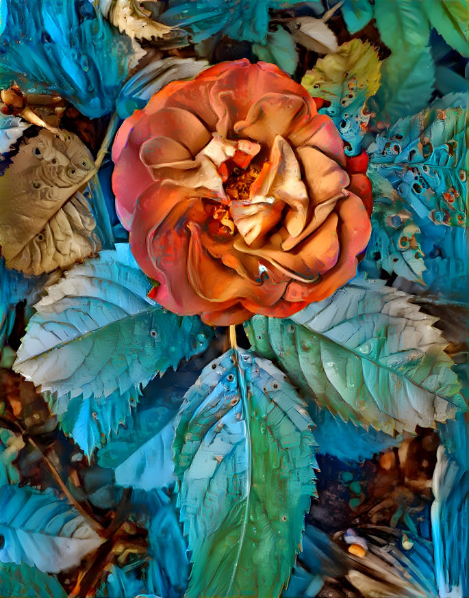 Plastic rose (Style art by Bernard Pras)