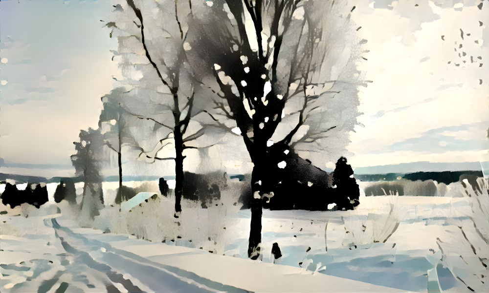 Winter days (Style art by Gérard Dubois)