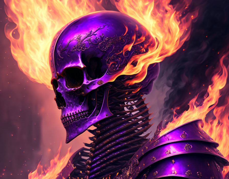 The Purple Skeleton Warrior