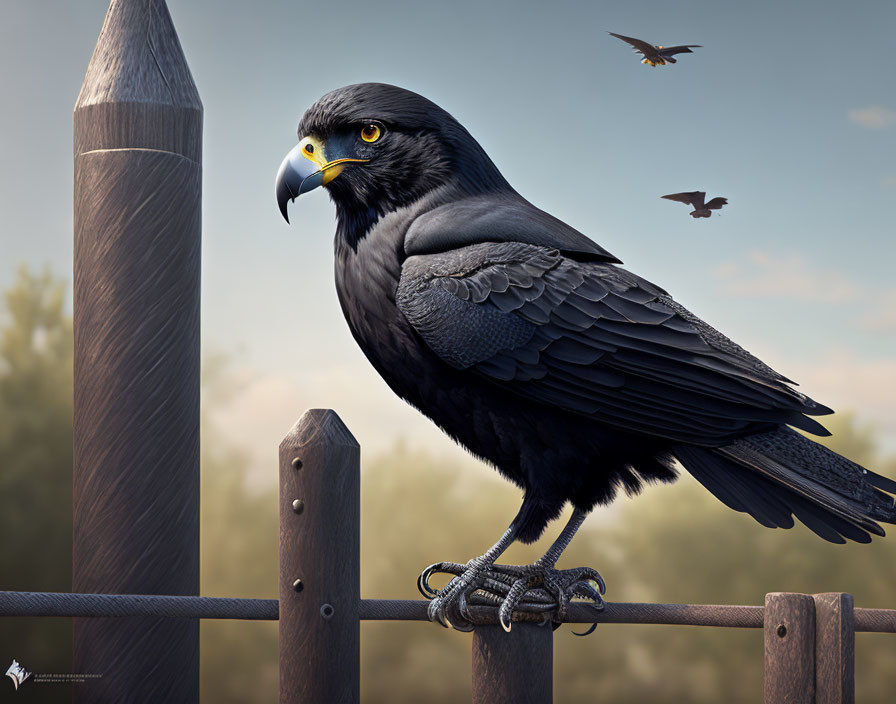 A Black Falcon