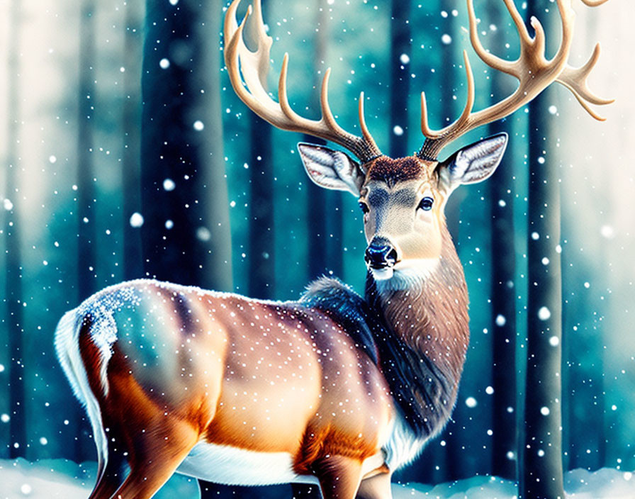 A Buck In Winter 