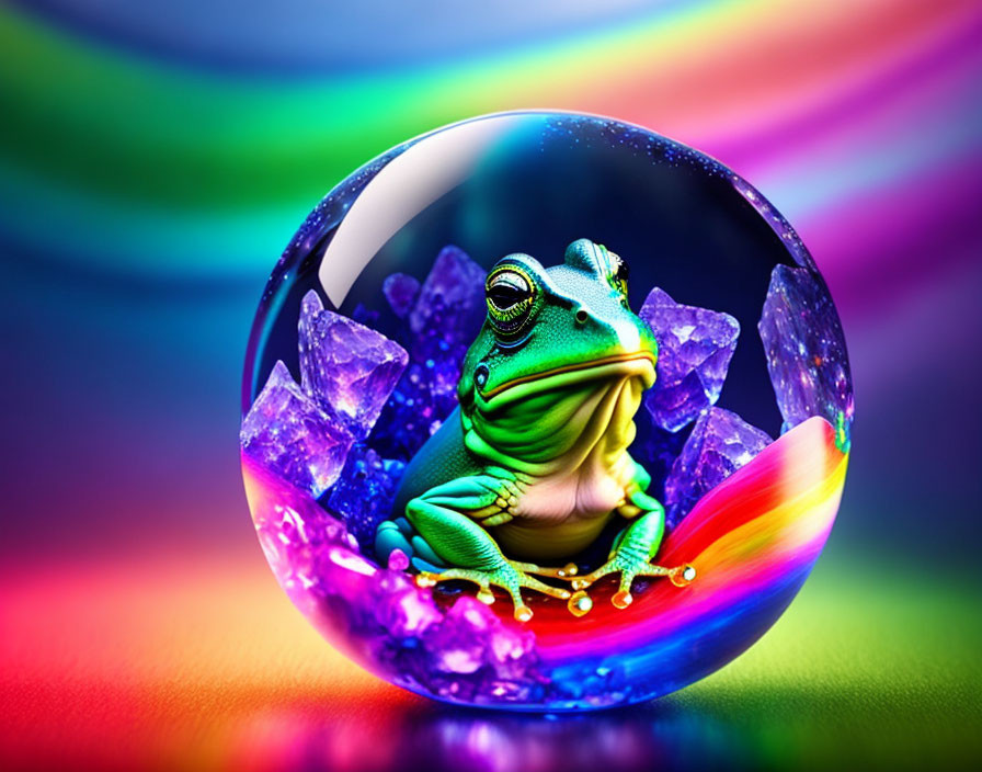 crystal ball frog