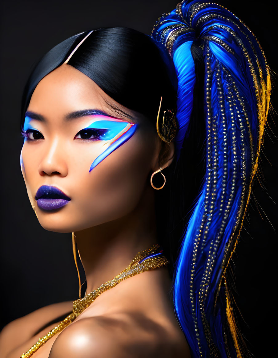 Portrait of a stylish Asian fashion queen