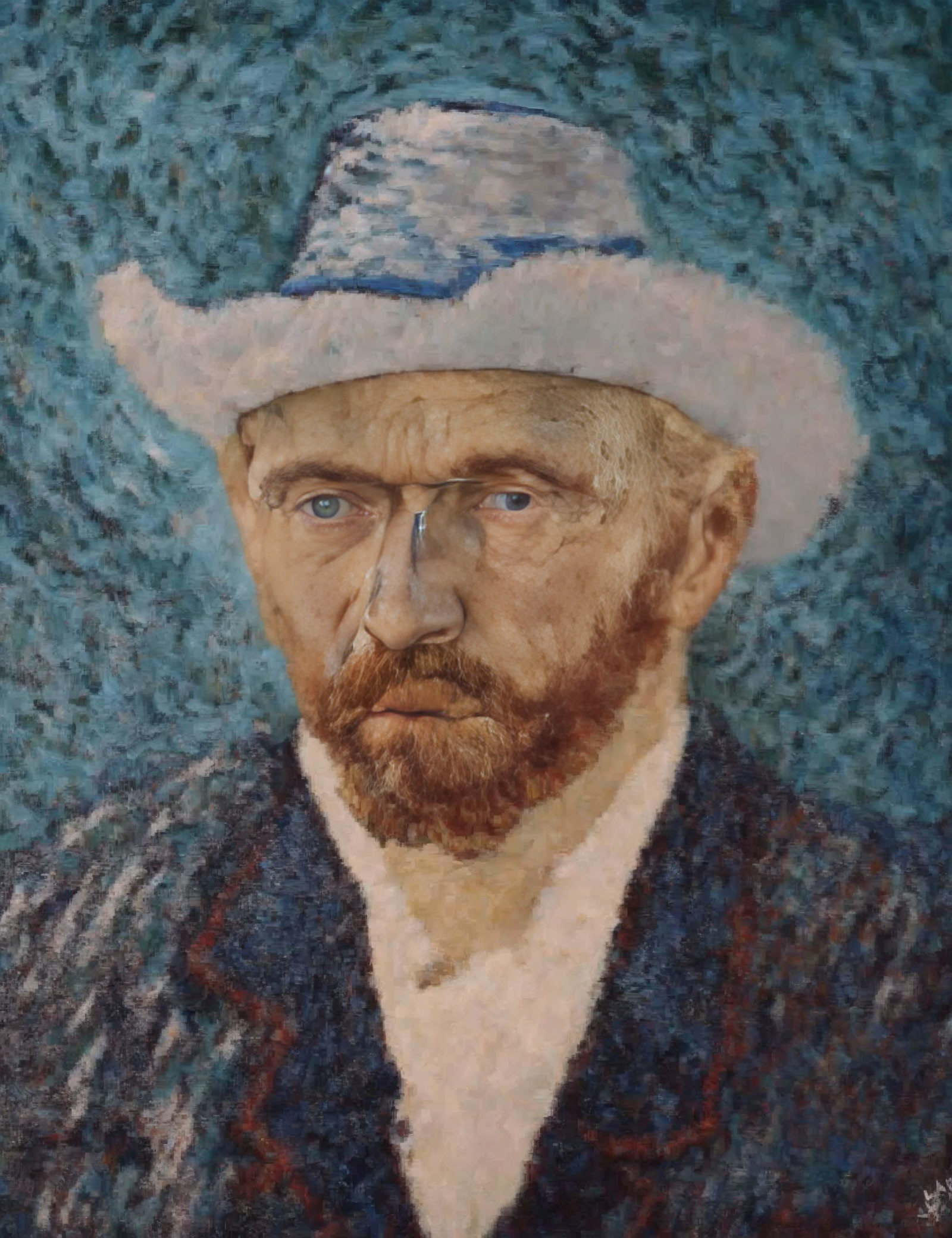 Vincent van Gogh with a hat