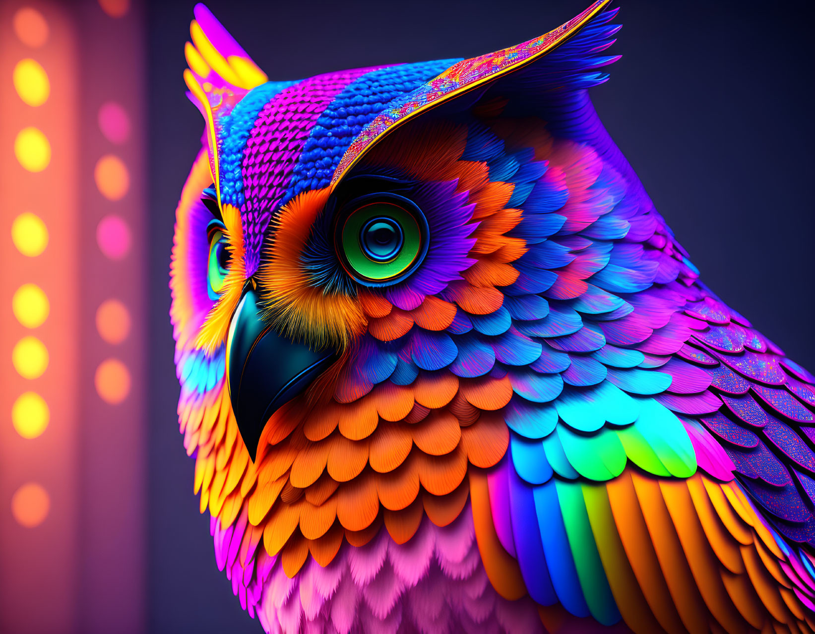 rainbow owl