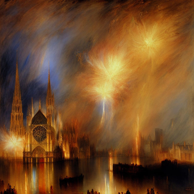 Turner fireworks Paris