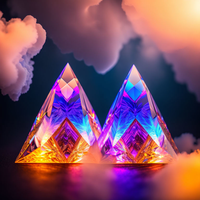 Dreams in smoke ice pyramids 