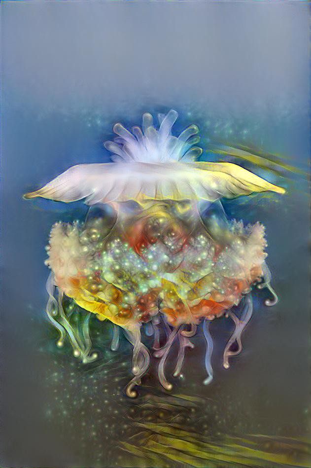 Ballet with a  jellyfish