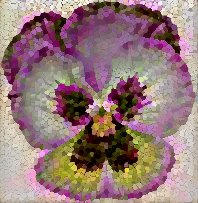 violet in mosaic