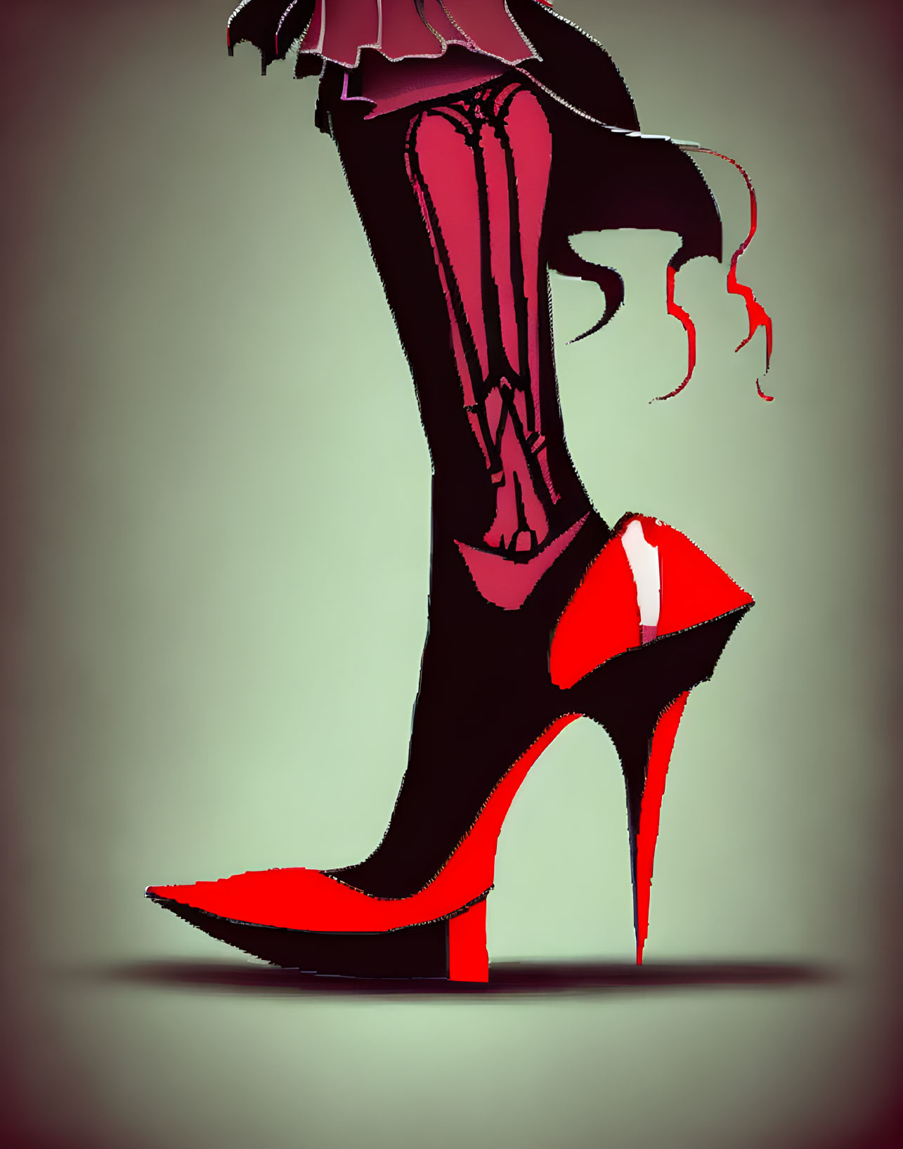Red shoe 