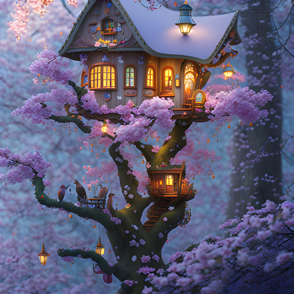 Spring in treehouse