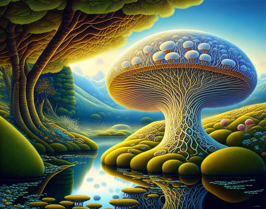 Giant mushrooms
