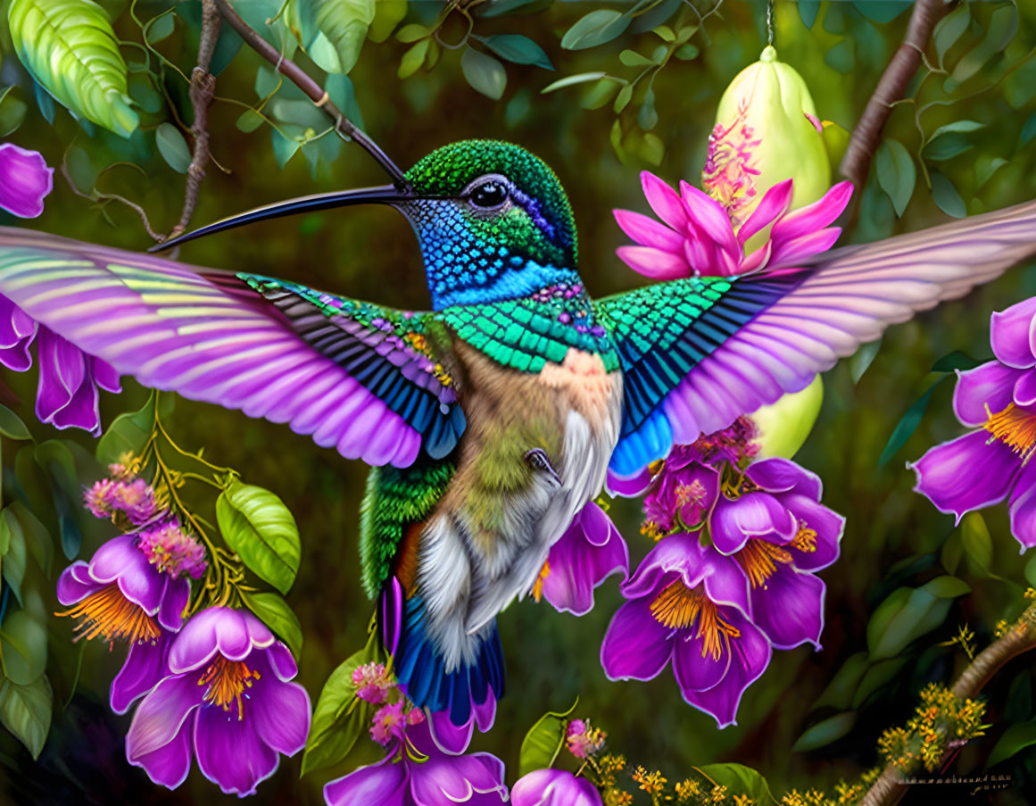 Hummingbird, biologically incorrect :)