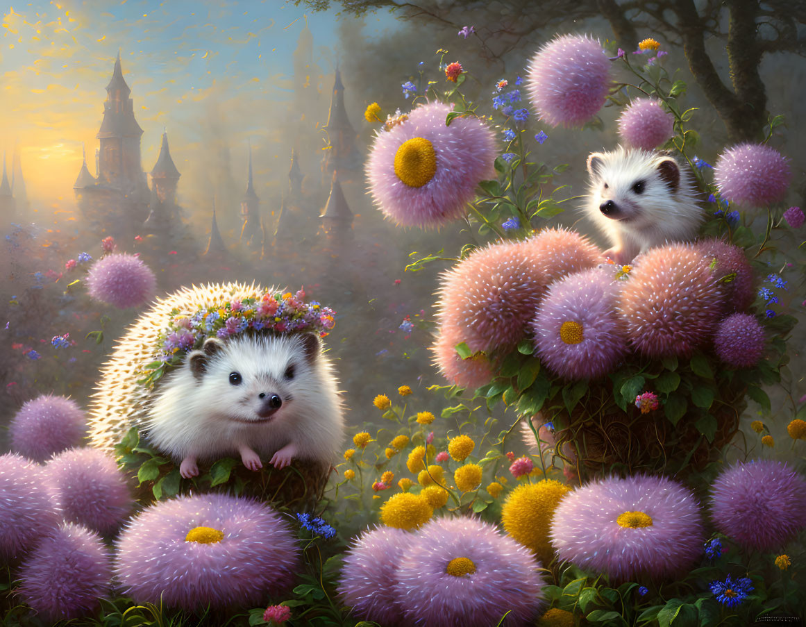 Flower hedgehogs