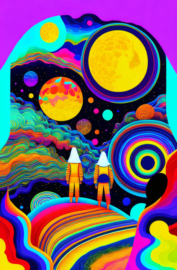 Couple on the moon