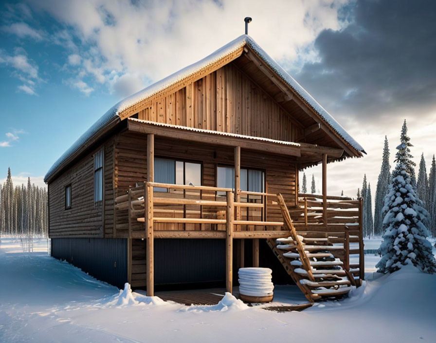 Finnish wood house