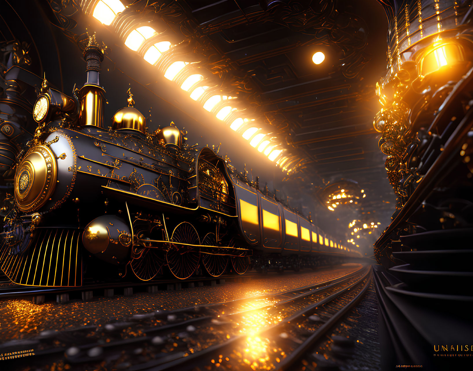 Steampunk locomotive 
