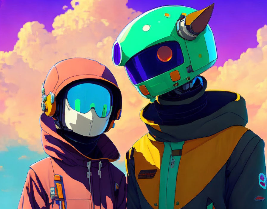 Canti from FLCL with Prince Robot IV from Saga