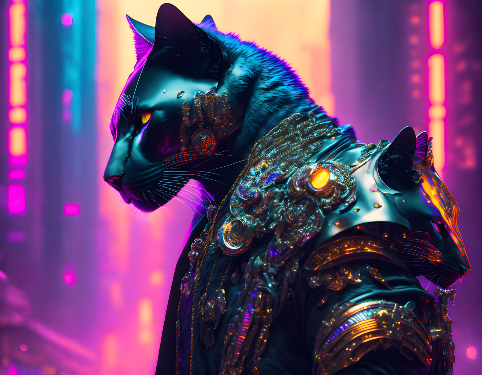 Cyberpunk panther