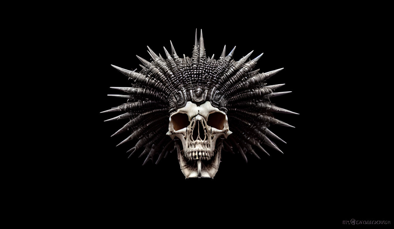 Skull with Spikes from base, Stable (Old) 90%