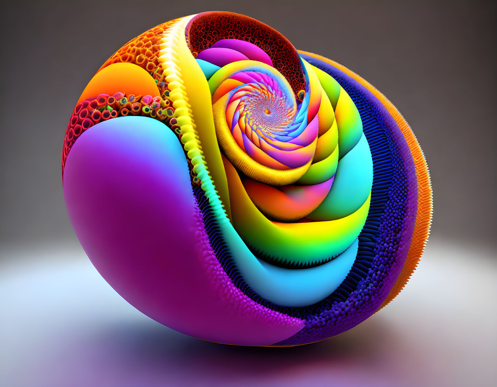 A Fibonacci sequence represented as a 3D model
