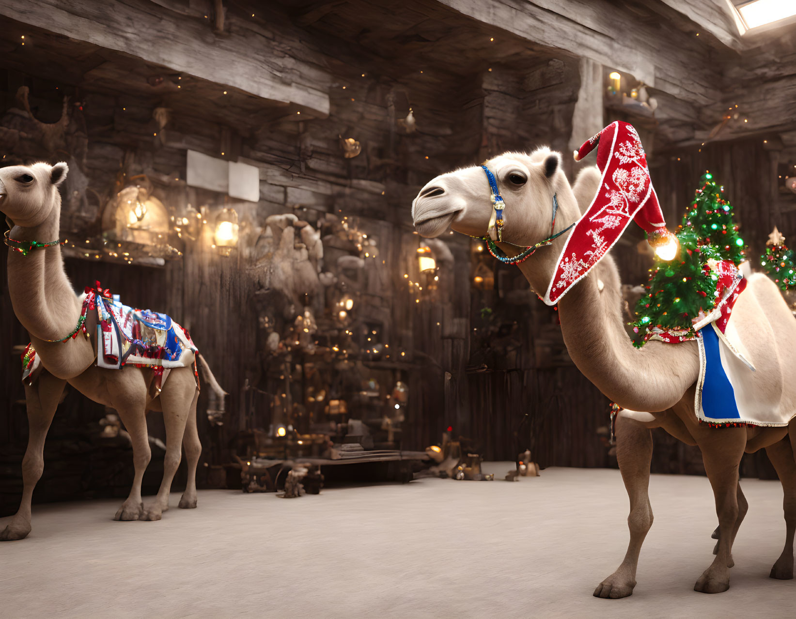 Camels at Christmas