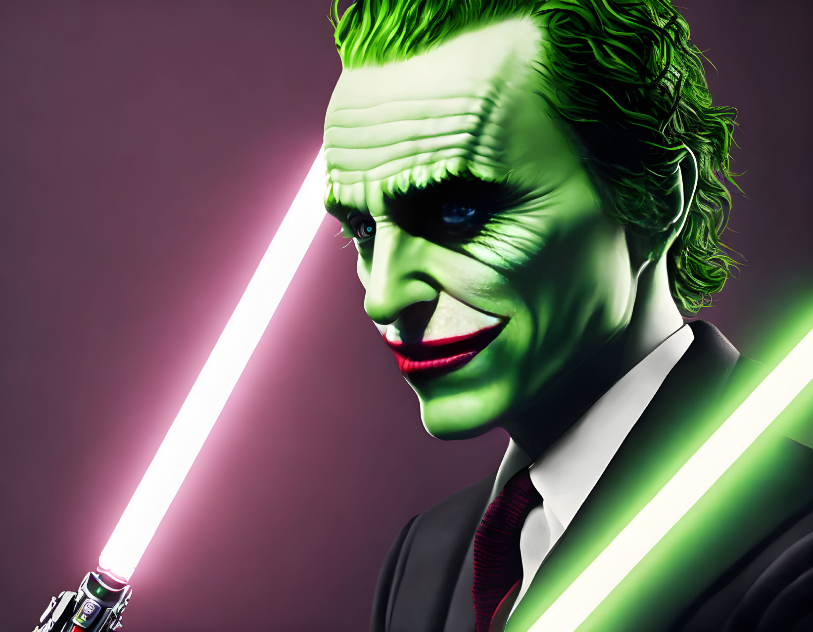 The Joker with Light-sabers