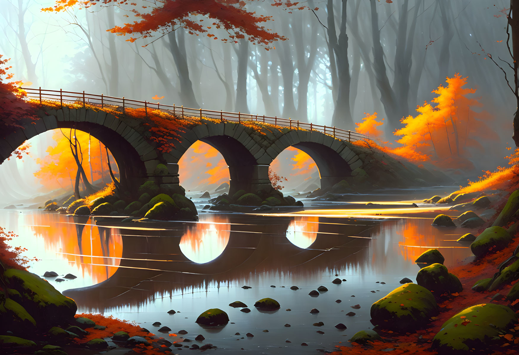 Bridge In Autumn 