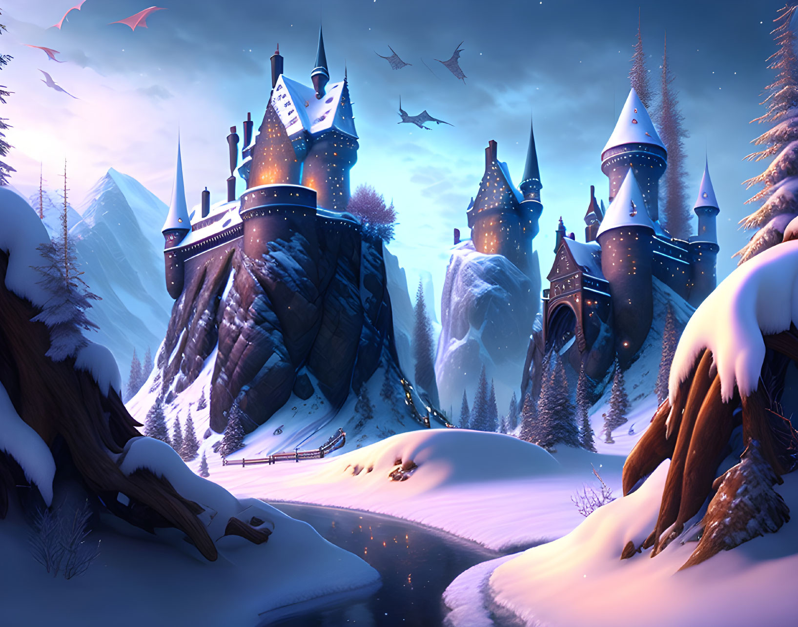 Fantasy winter world 