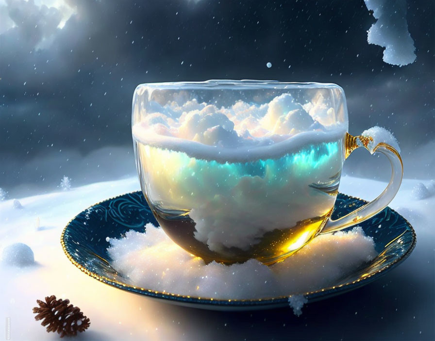 cold tea cup