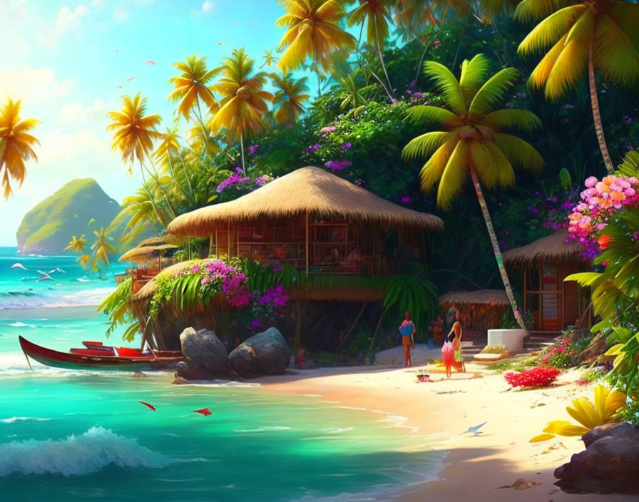south Pacific hippy village