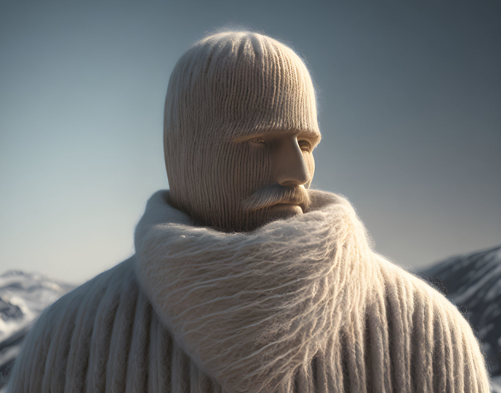 A man made of wool