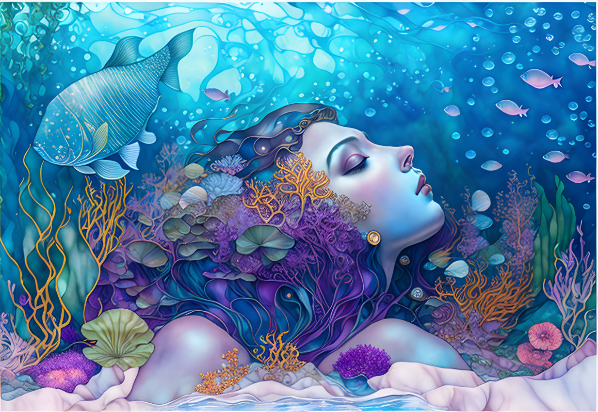 underwater goddess
