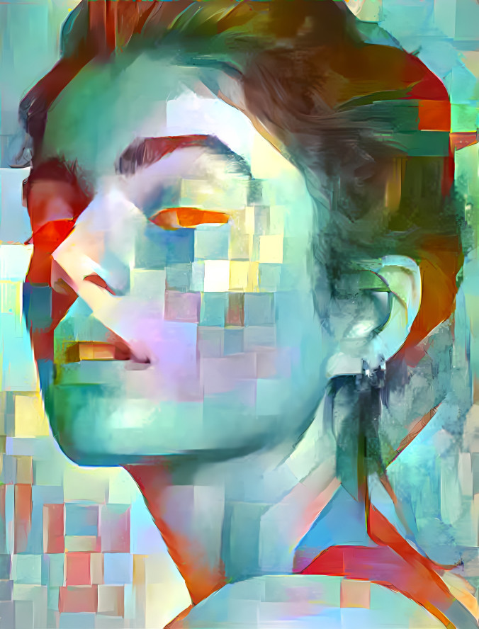 Colorful Polygon Portrait