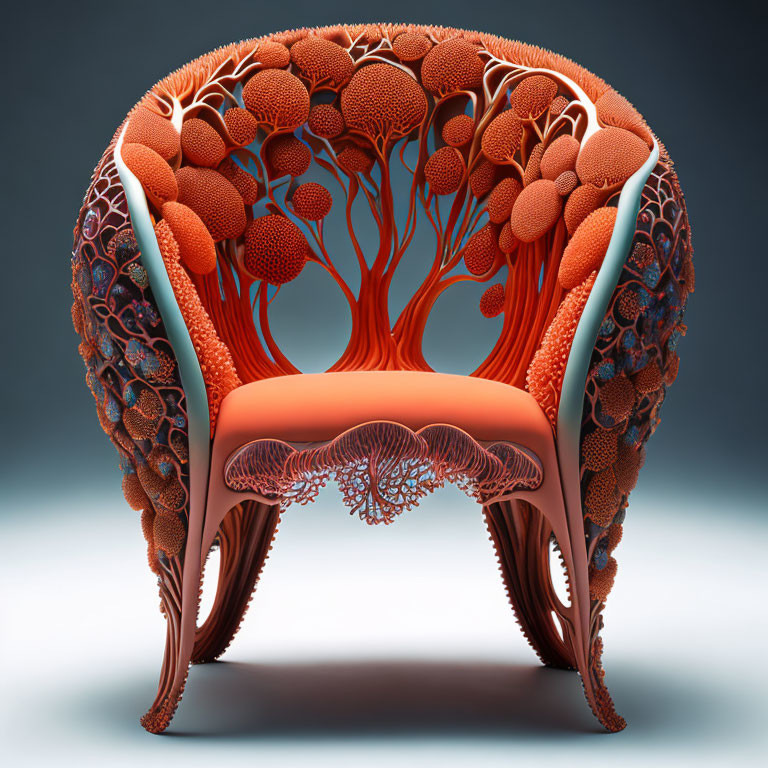 Biomorphic furniture _ Coral Chair - 02