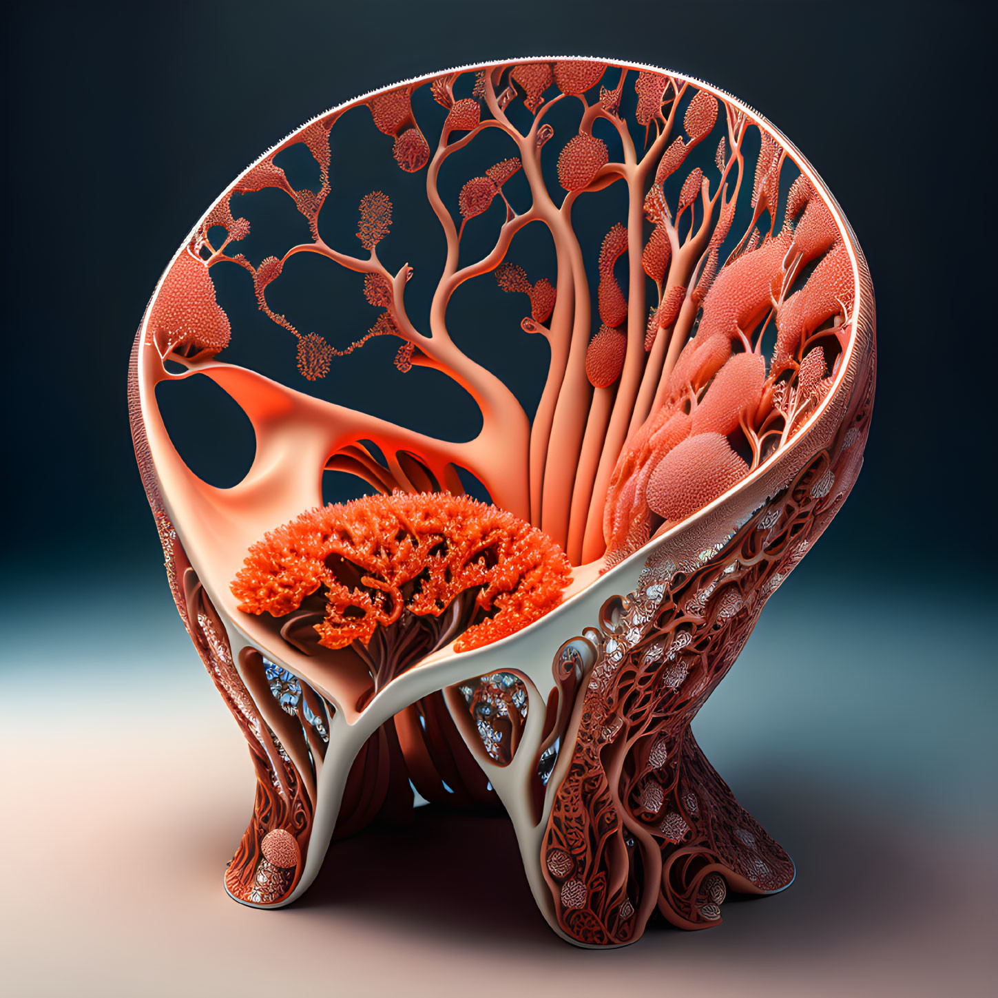 Biomorphic furniture _ Coral Chair - 10