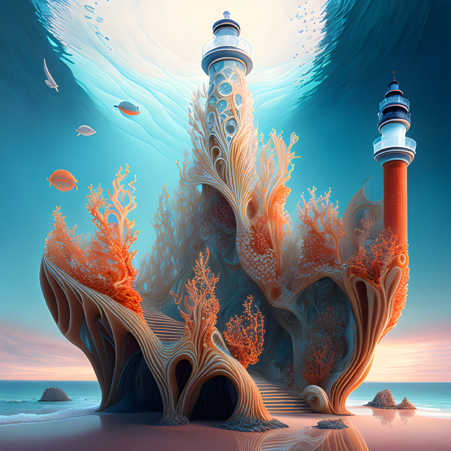 Architecture _ Biomorphic Lighthouse - 06