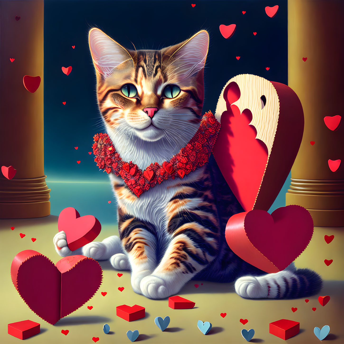 Valentine's kitty