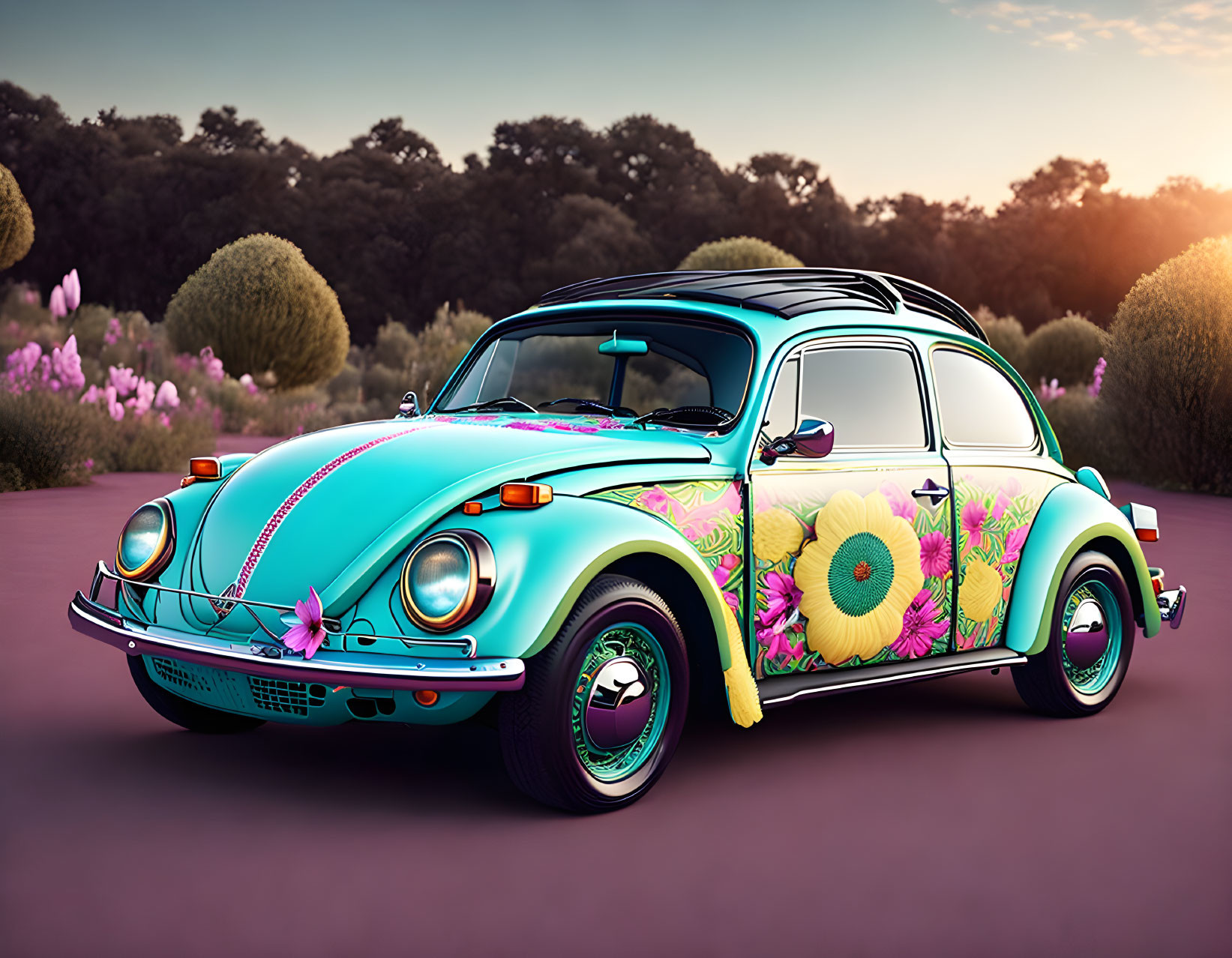 Old Style Volkswagen Beetle