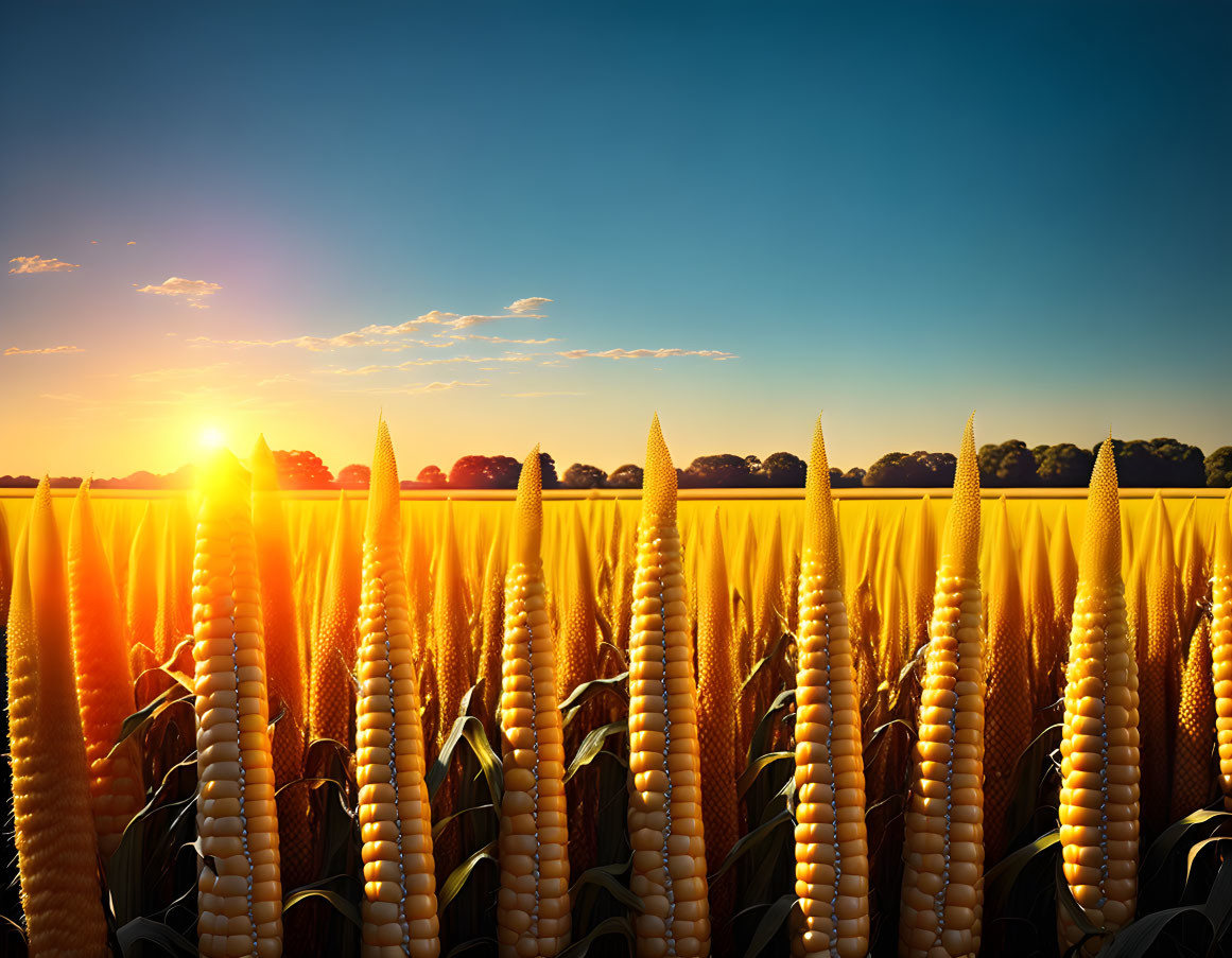 Field of corn? in the sun