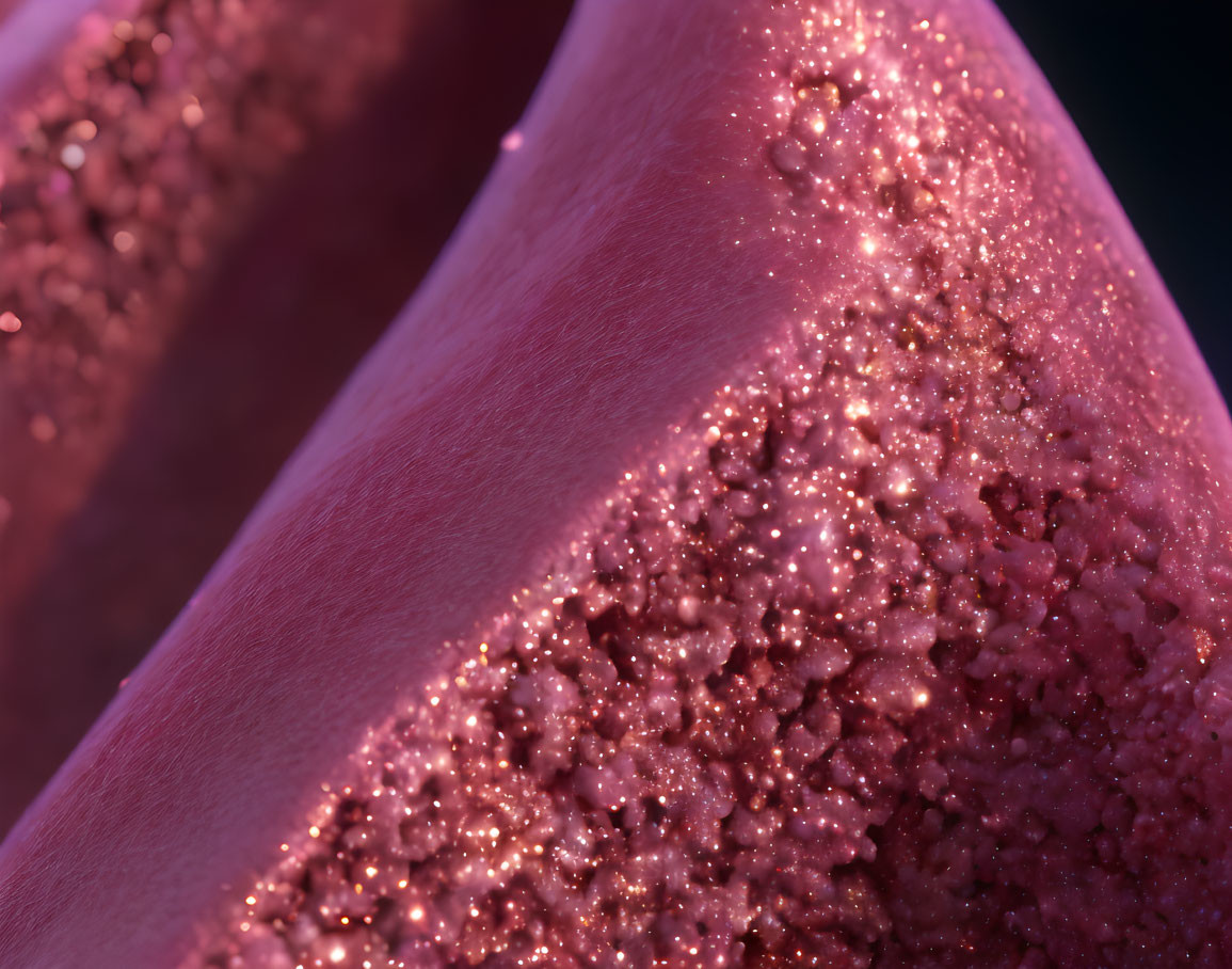 Shiny Pink Surface with Gradient and Glitter Texture