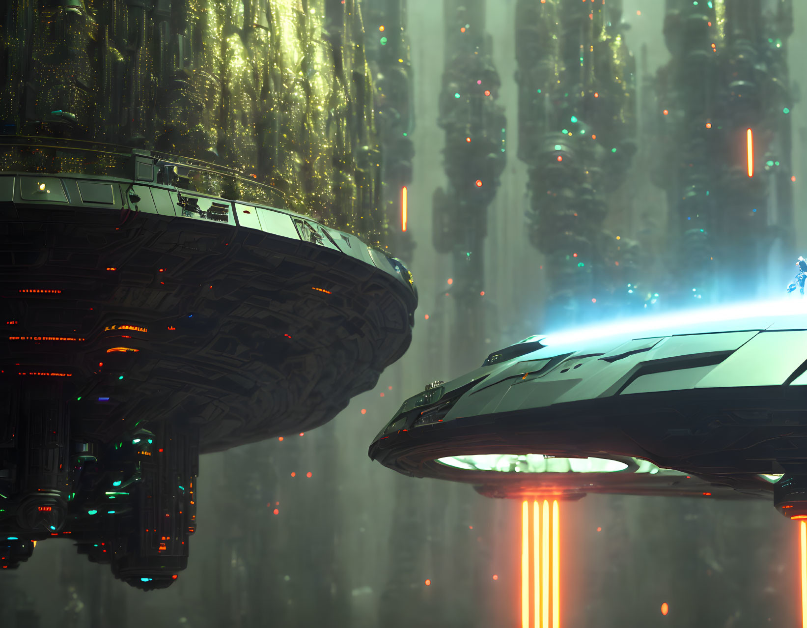 Sci-Fi Futuristic Alien Space