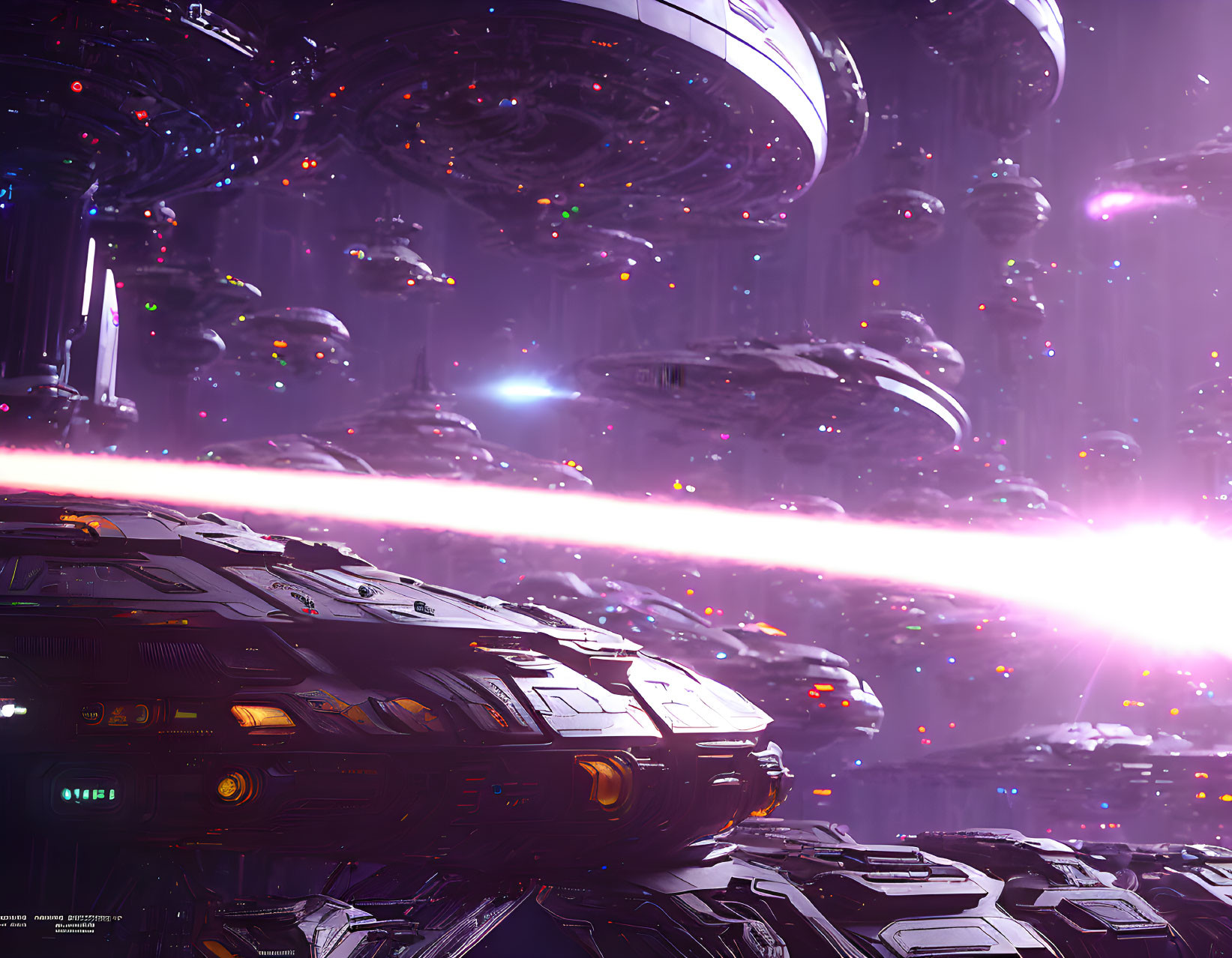  Sci-Fi Futuristic Alien Space Ship