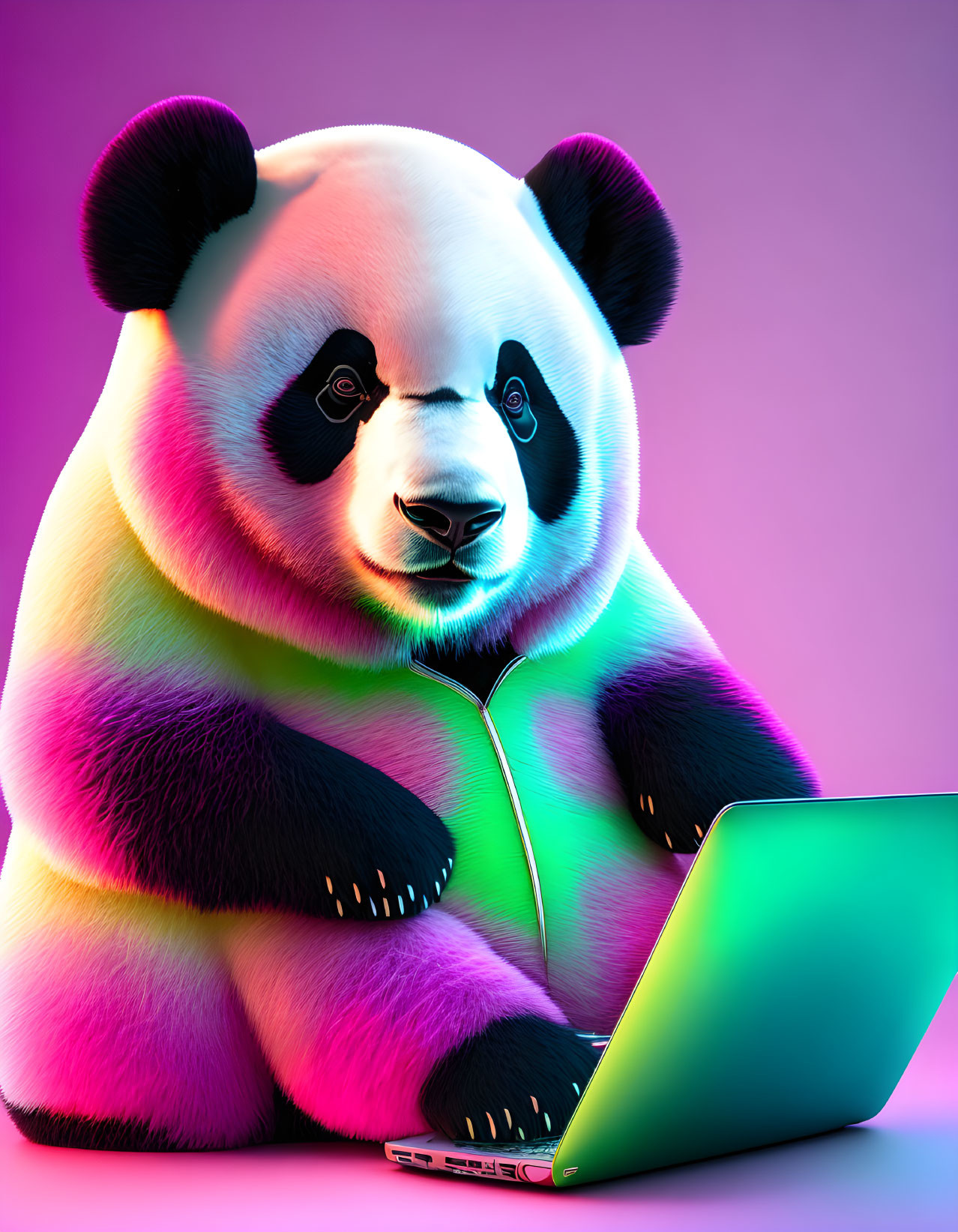 Panda Attending A Meeting 