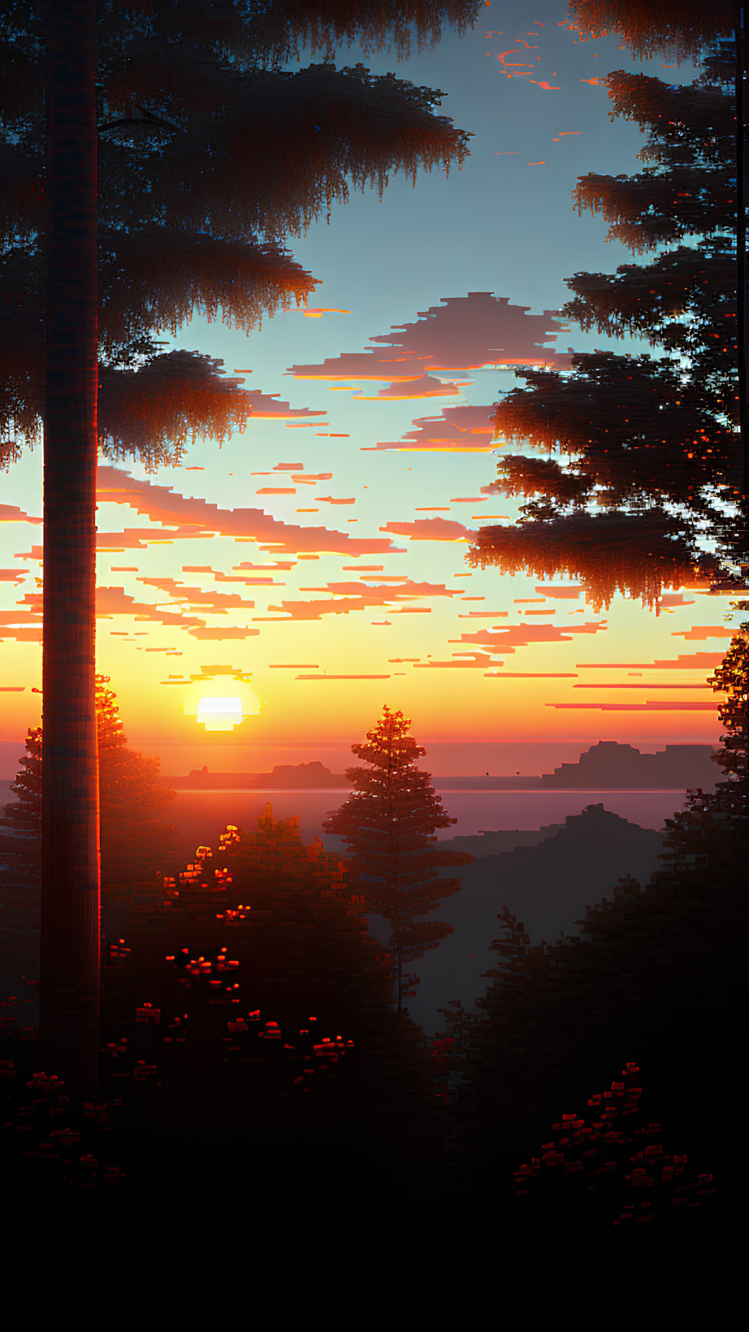 A Pixelated Sunset